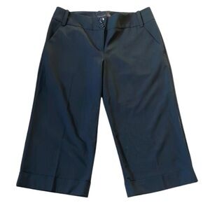 The Limited Cassidy Fit Culottes Pants Black Cuffed Women’s size 8 Wide leg